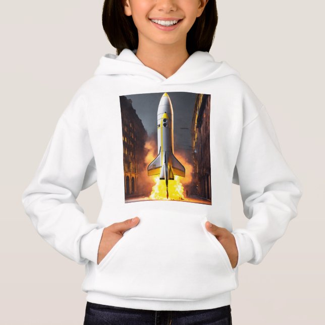 Rocket Launch T-Shirt Design (Front)