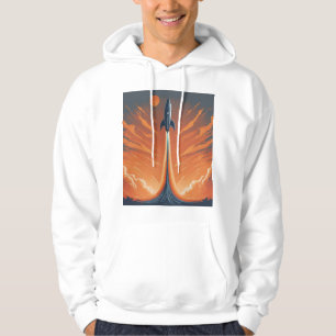 Rocket Launch Trajectory T-Shirt Hoodie