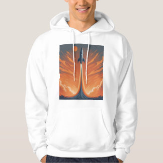 Rocket Launch Trajectory T-Shirt Hoodie