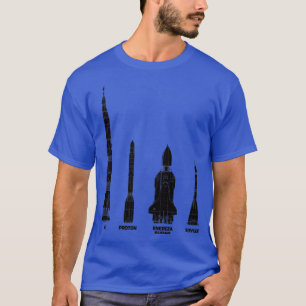 Rocket Launch Vehicle Soviet Union Russia T-Shirt