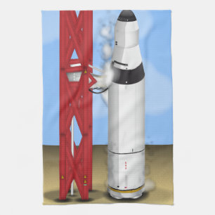 Rocket Launcher Tea Towel