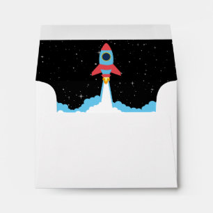 Rocket Launching in Outer Space Envelope