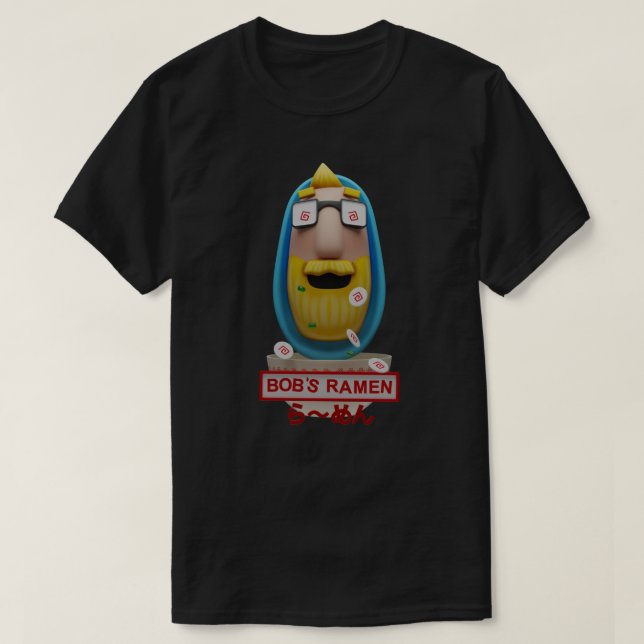 Rocket League Bob's Ramen T-Shirt 1 (Design Front)