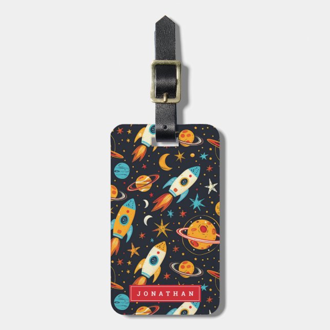Rocket Luggage Tags (Front Vertical)