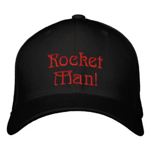 Rocket Man Embroidered Hat