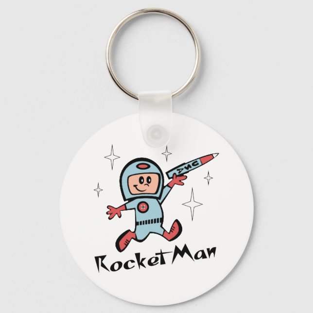 Rocket Man Key Ring (Front)