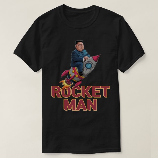 Rocket Man Kim Jong-Un T-Shirt (Design Front)