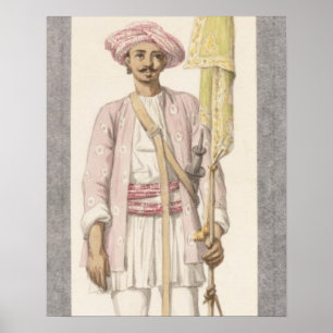 Rocket Man of Tipoo Sultan (1750-99), c.1793-4 (w/ Poster
