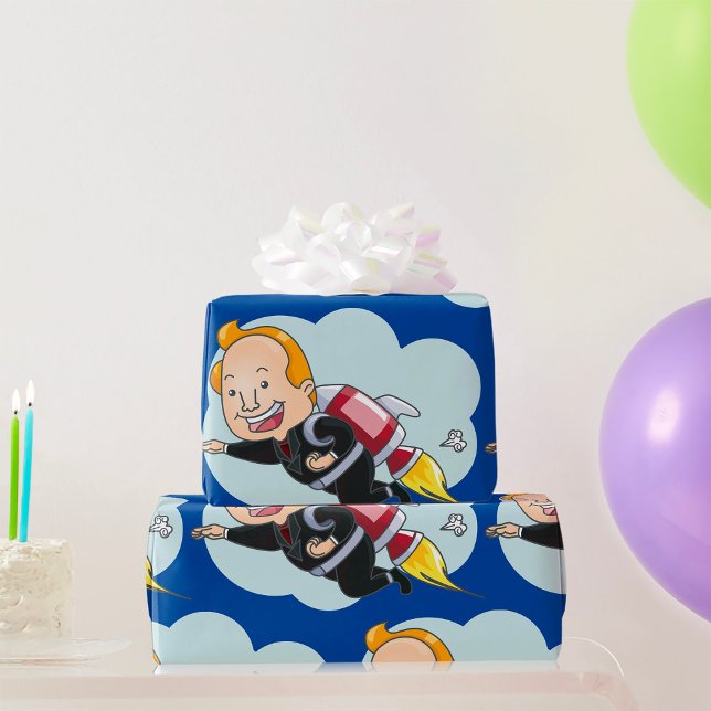 Rocket Man Wrapping Paper (Creator Uploaded)