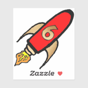 Rocket on clear background