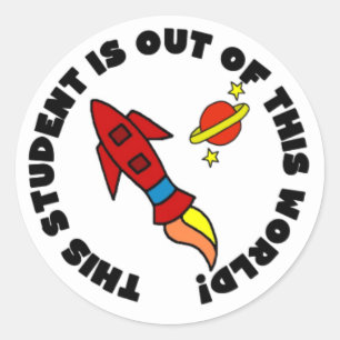 Rocket Out of This World Student Stickers