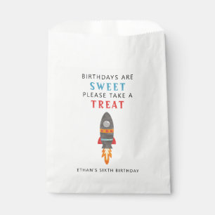 Rocket Outer Space Birthday Party Favour Bag