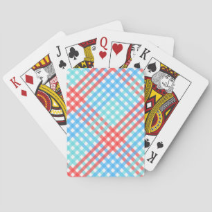 Rocket Pop, Small Plaid Playing Cards