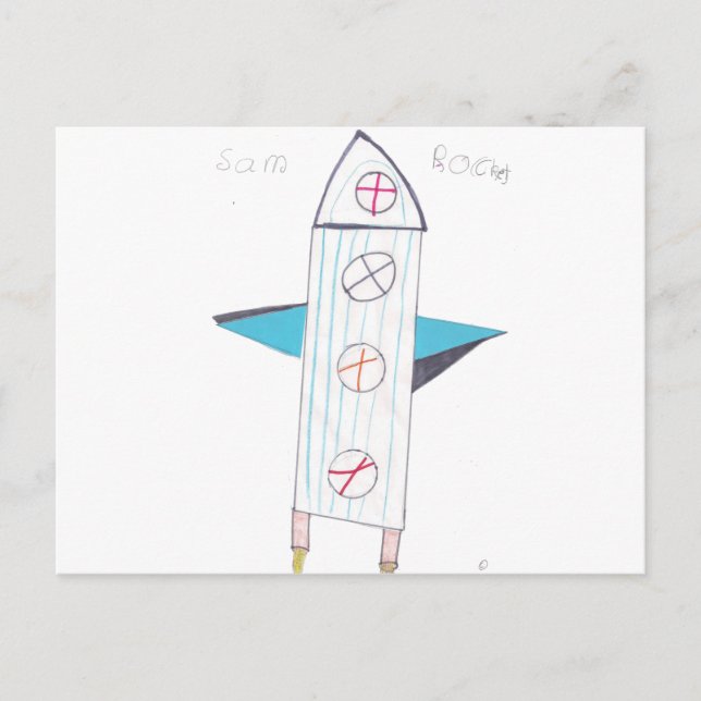ROCKET POSTCARD (Front)