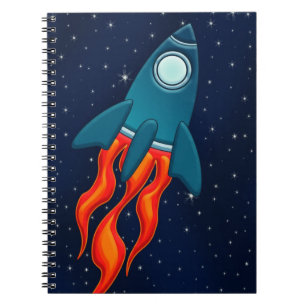 Rocket Postcard Notebook