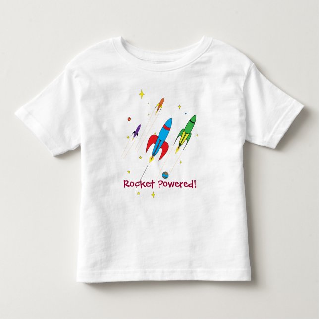 Rocket Powered! Toddler T-Shirt (Front)