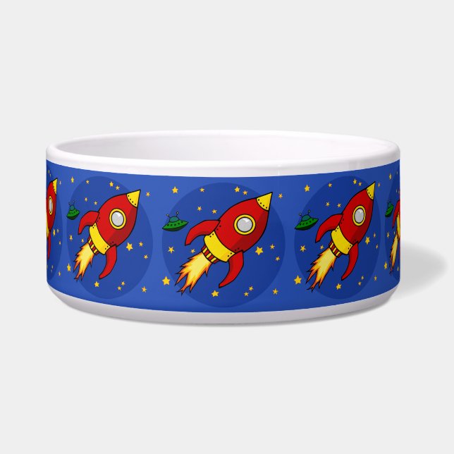 Rocket red Pet Bowl (Front)