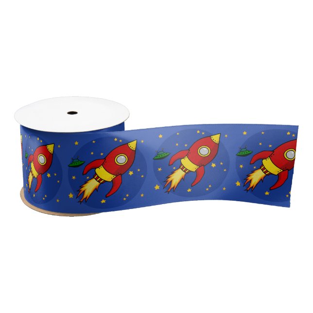 Rocket red Ribbons Satin Ribbon (Spool)