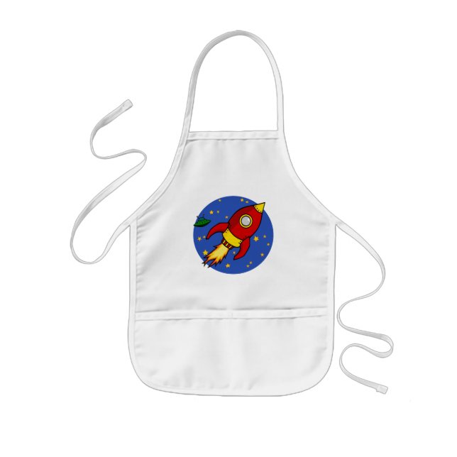 Rocket red yellow Apron (Front)