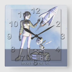 Rocket Science 101 Wall Clock