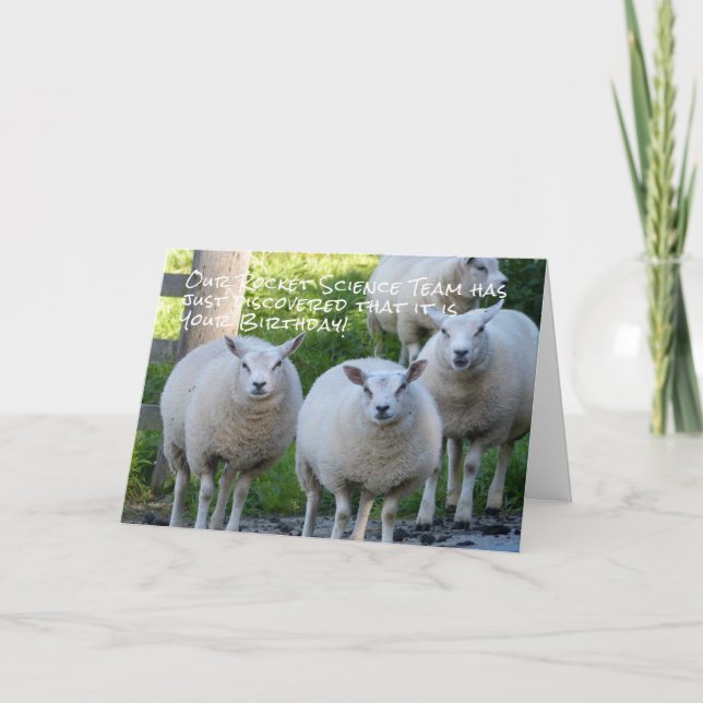 Rocket science Birthday Card (Front)