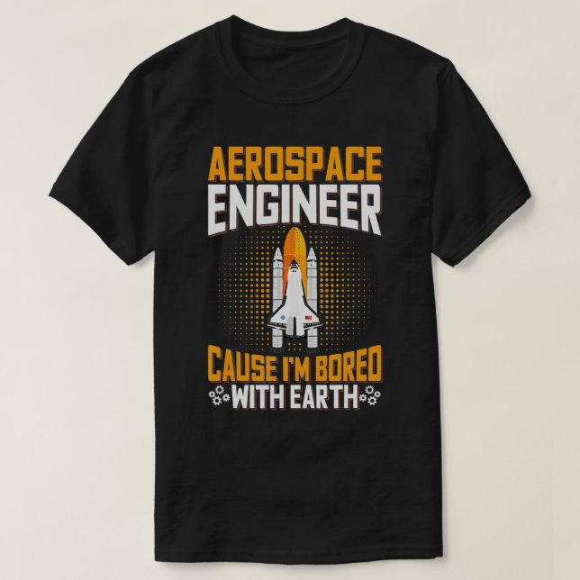 Rocket science Quote for a Aerospace engineer  T-Shirt (Design Front)
