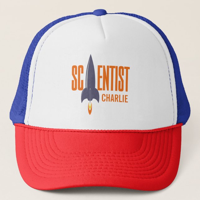 Rocket Scientist custom name hats (Front)
