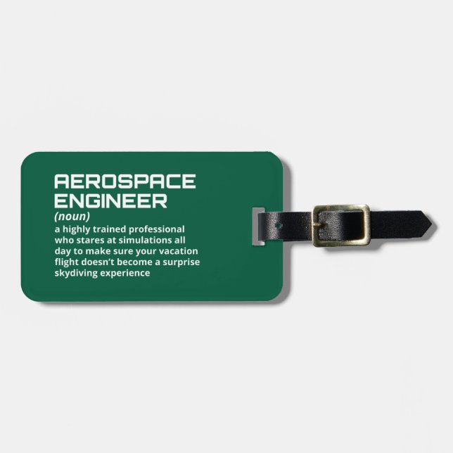 Rocket Scientist – Funny Luggage Tag (Front Horizontal)