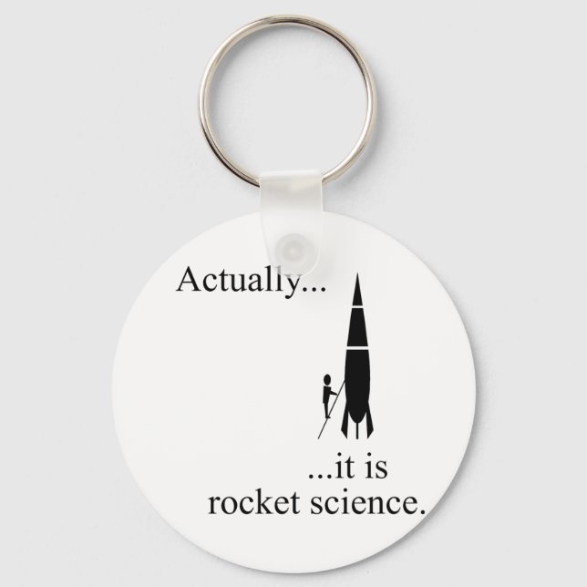 Rocket scientist key ring (Front)