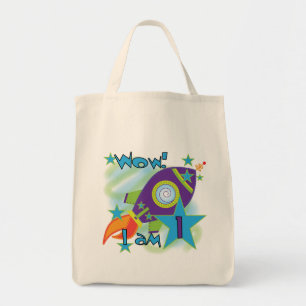 Rocket Ship 1st Birthday Tshirts and Gifts Tote Bag