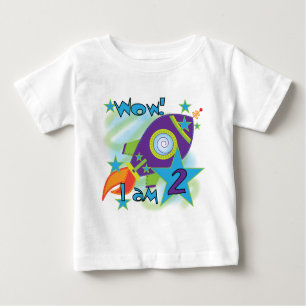 Rocket Ship 2nd Birthday T-shirts and Gifts