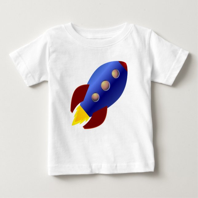 Rocket Ship Baby T-Shirt (Front)