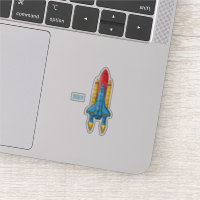 Rocket ship cartoon illustration