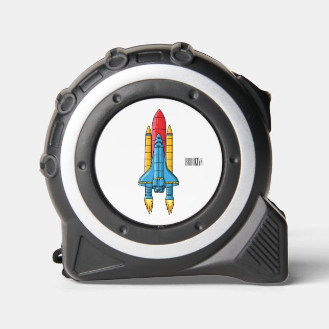 Rocket ship cartoon illustration 1 (Front)