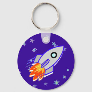 Rocket Ship Key Ring