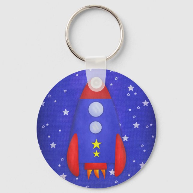 Rocket Ship Keychain (Front)