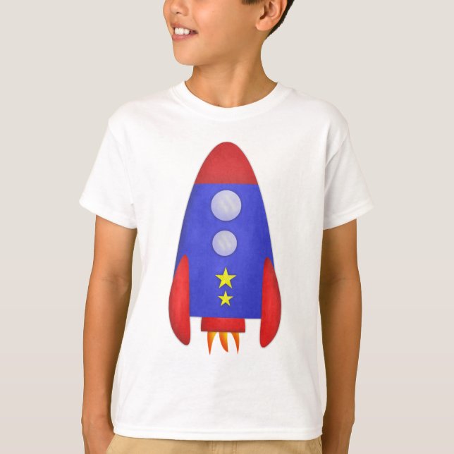 Rocket Ship Kids' Shirt (Front)