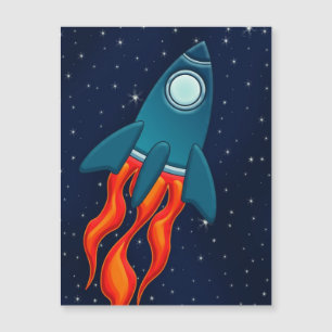 Rocket ship on space