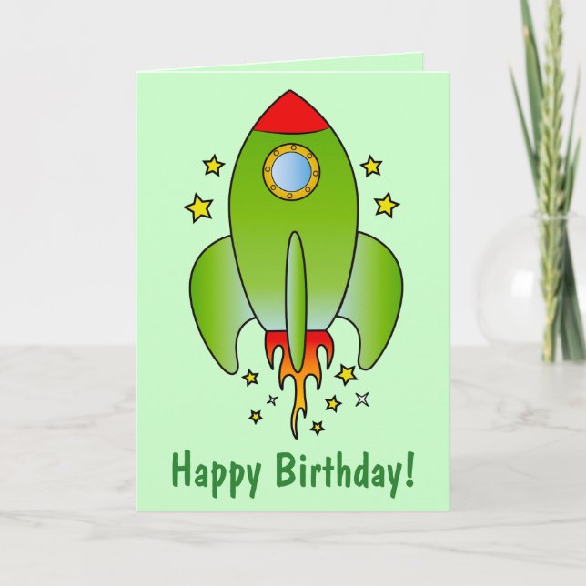 Rocket Ship Out-of-this-World Nephew Card (Front)