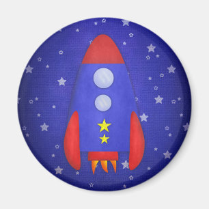 Rocket Ship Party Favour Magnet