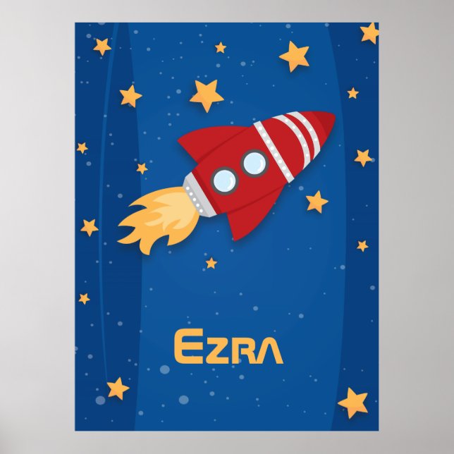 Rocket Ship Poster (Front)