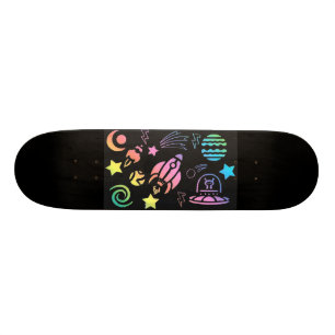 Rocket Ship Skateboard Deck