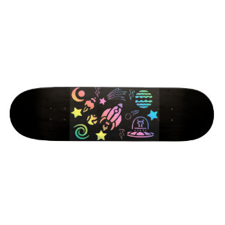 Rocket Ship Skateboard Deck