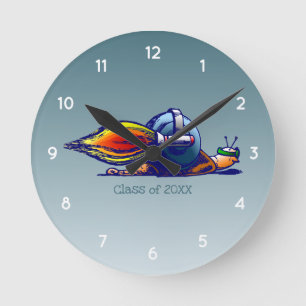 Rocket Snail Class of Round Clock