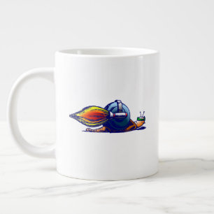 Rocket Snail Jetpack Ride Large Coffee Mug