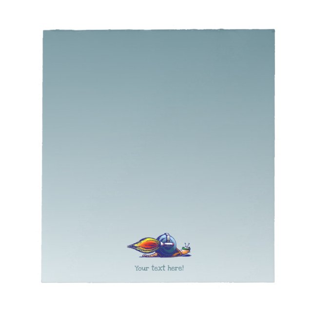 Rocket Snail Notepad (Front)
