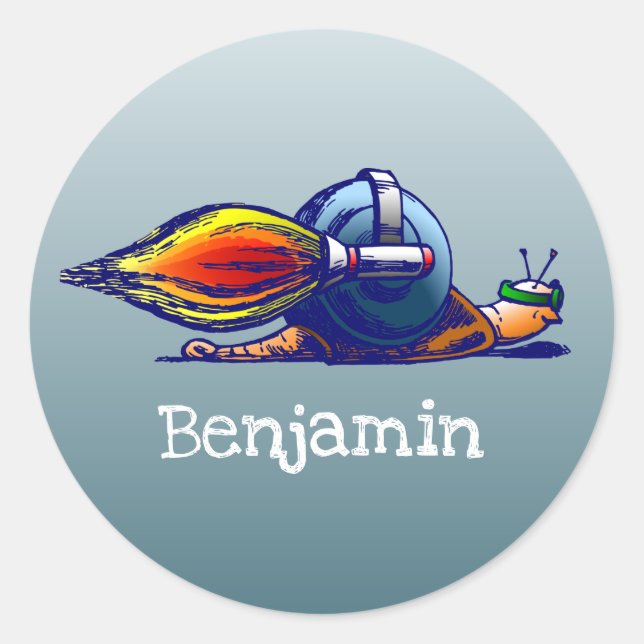 Rocket Snail sticker (Front)