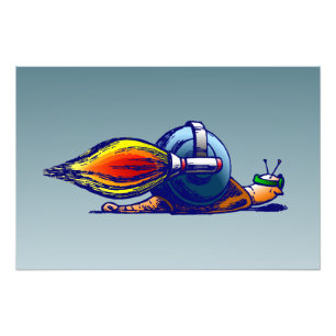Rocket Snail's Fast Jetpack Ride Photo Print