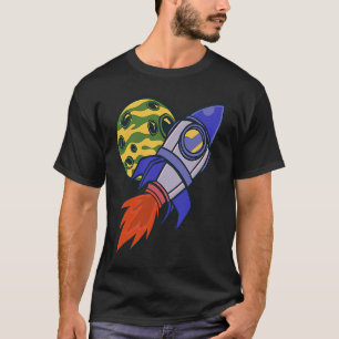 rocket space science moon T-Shirt