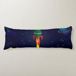 Rocket spaceship astrology astronaut body cushion